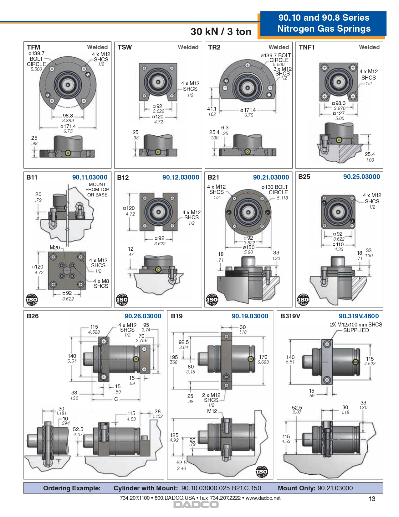 Standard Gas Springs รุ่น 90.10.03000