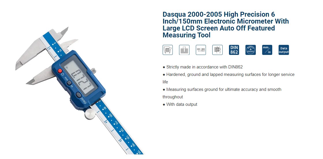 DIGITAL CALIPER 0-300mm/0-12"(0.01mm/0.0005"/1/128")