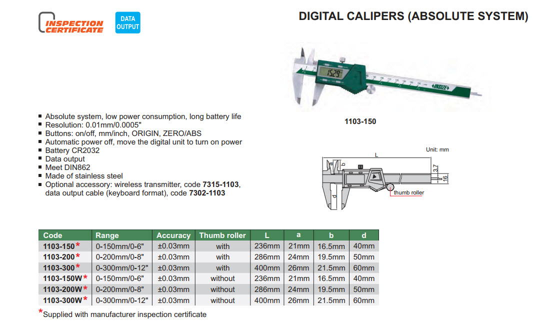 DIGITAL CALIPER