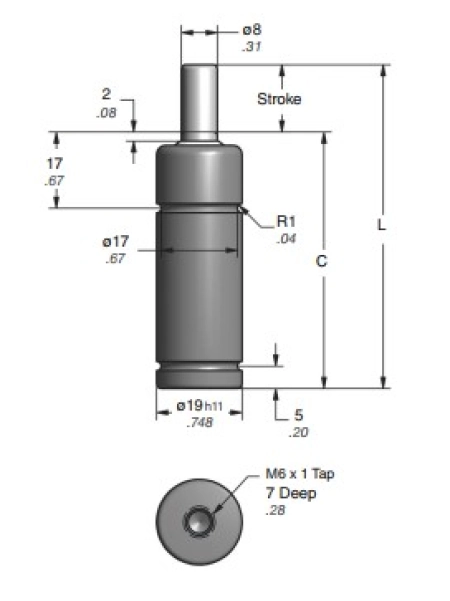 C SERIES MICRO GAS SPRINGS