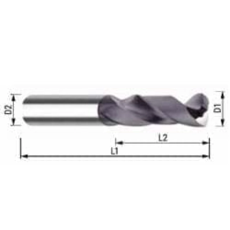 thumbnail image 2 of OSG 3322990 Solid Carbide Drill Bit | 9.9mm WD-4D Series For Precision Metal Drilling 2 of 4